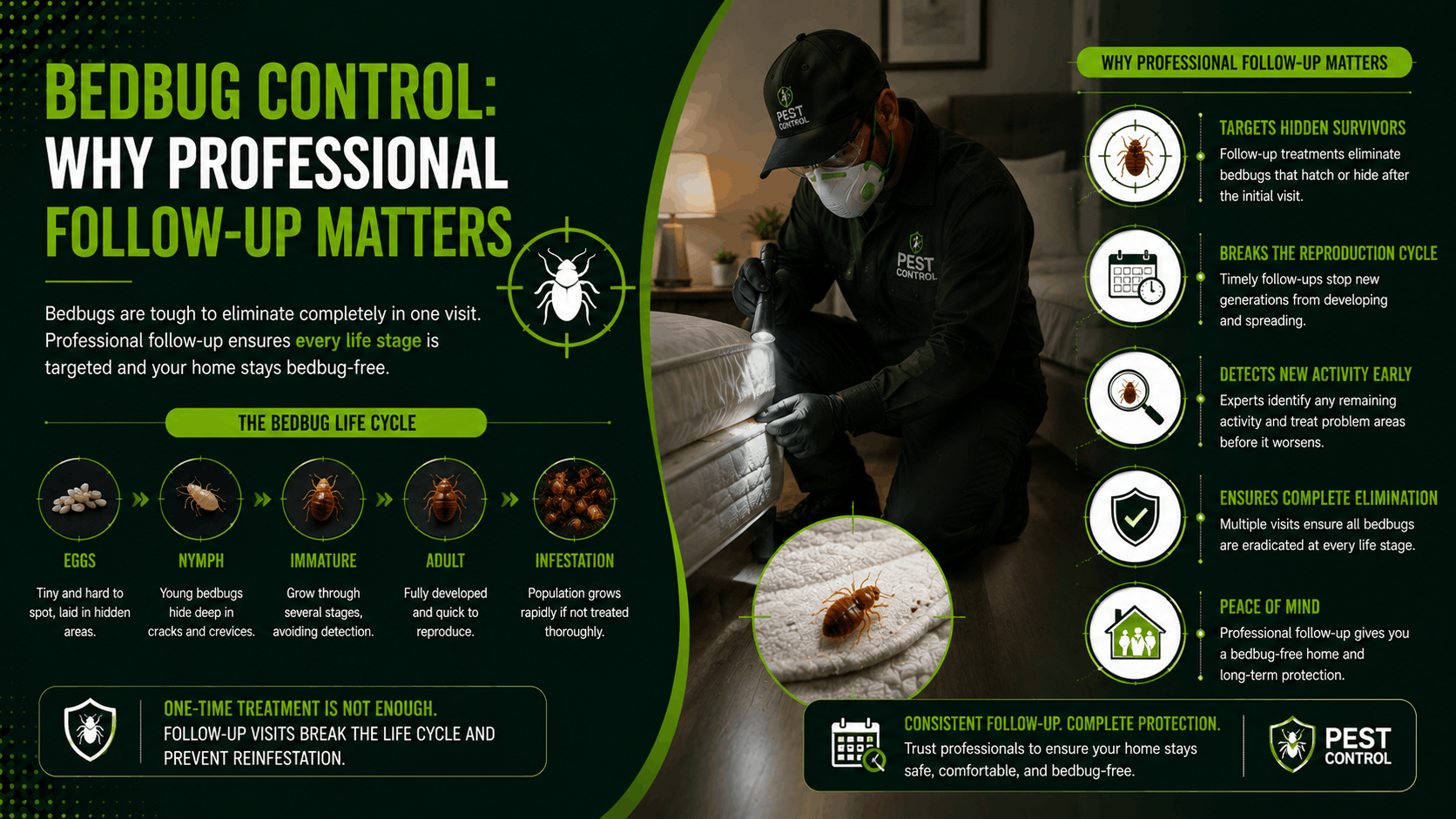 Bedbug Control: Why Professional Follow-Up Matters
