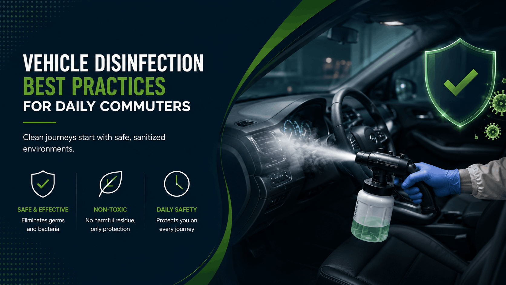 Vehicle Disinfection Best Practices for Daily Commuters